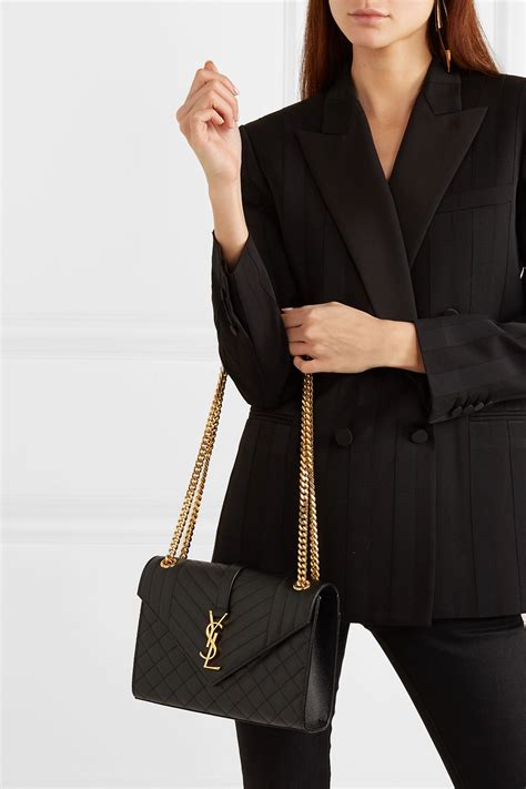 ysl black leather crossbody bag|ysl all black crossbody bag.